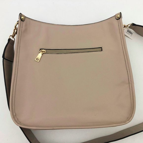 Jen and Co. Pippa Gray Vegan Leather Stitch Accented Crossbody Bag - Picture 8 of 9